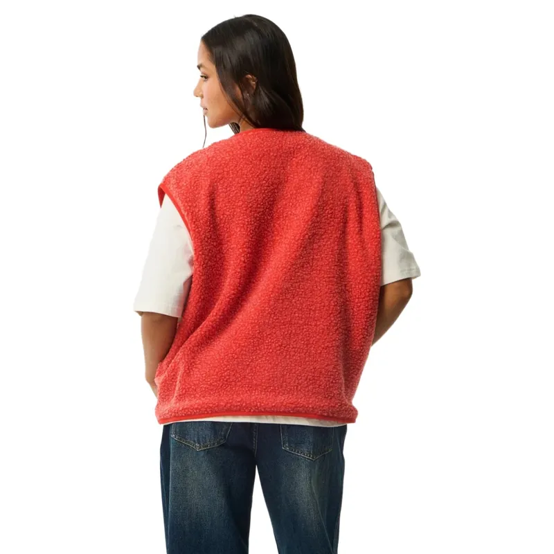Rip Curl Womens Every Day Polar Vest in Red-5