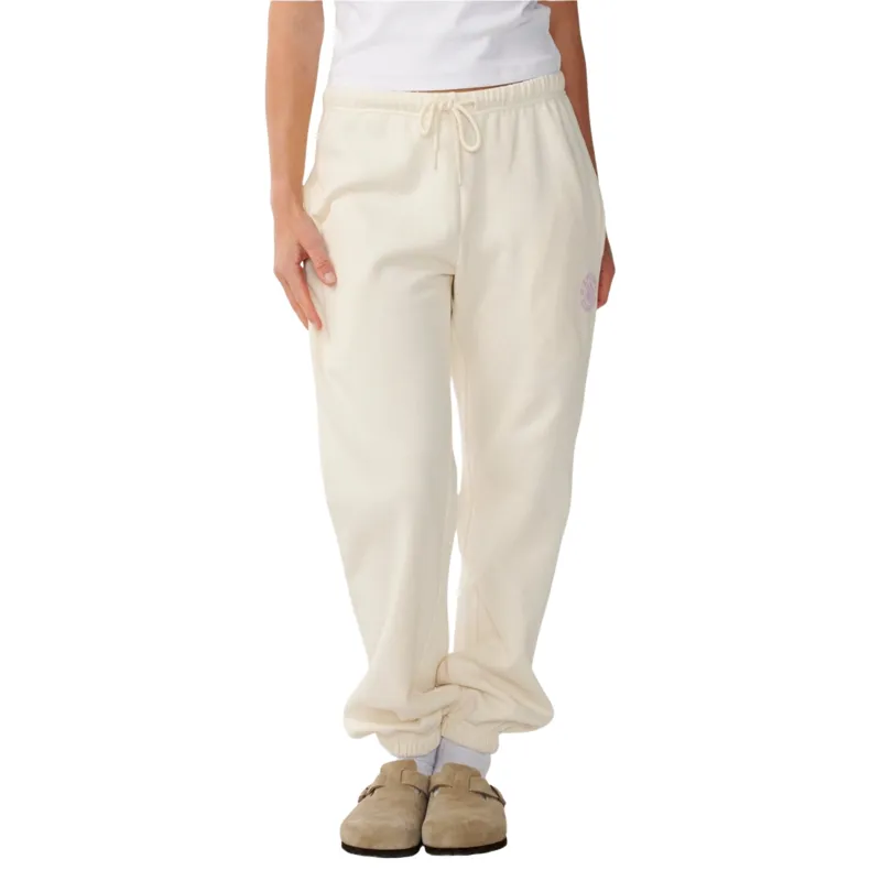Rip Curl Womens Party Wave Track Pants in Off White-3