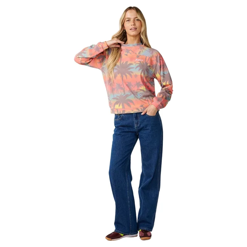Rip Curl Womens Retro Swell Crew Fleece in Multico-3