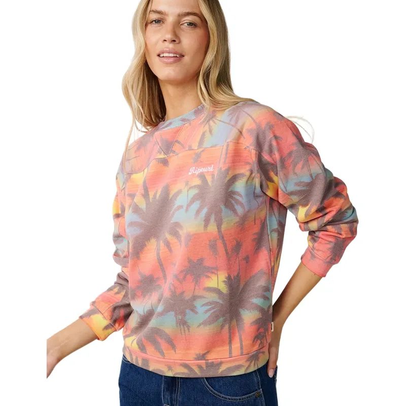 Rip Curl Womens Retro Swell Crew Fleece in Multico-5