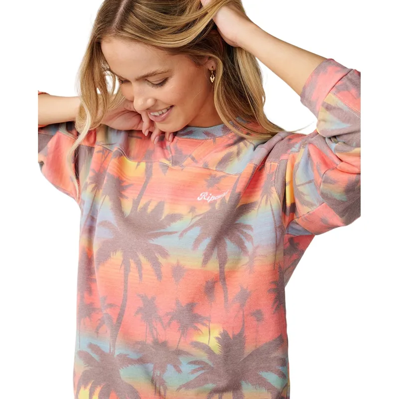 Rip Curl Womens Retro Swell Crew Fleece in Multico-4