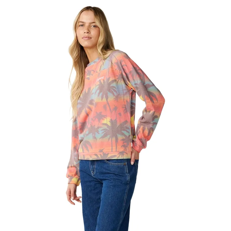 Rip Curl Womens Retro Swell Crew Fleece in Multico-1