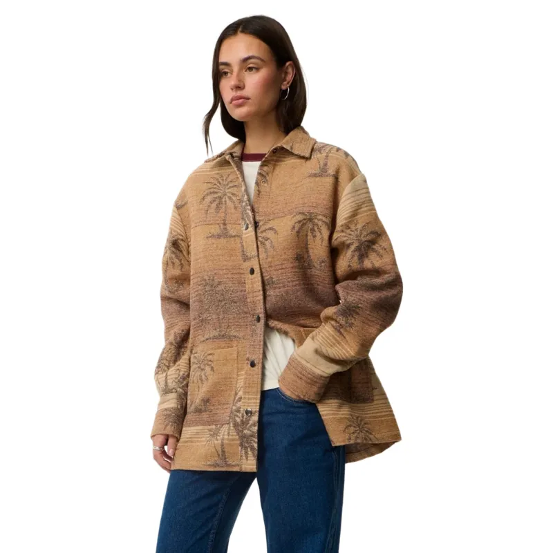 Rip Curl Womens Retro Swell Jacquard Shacket in Multi