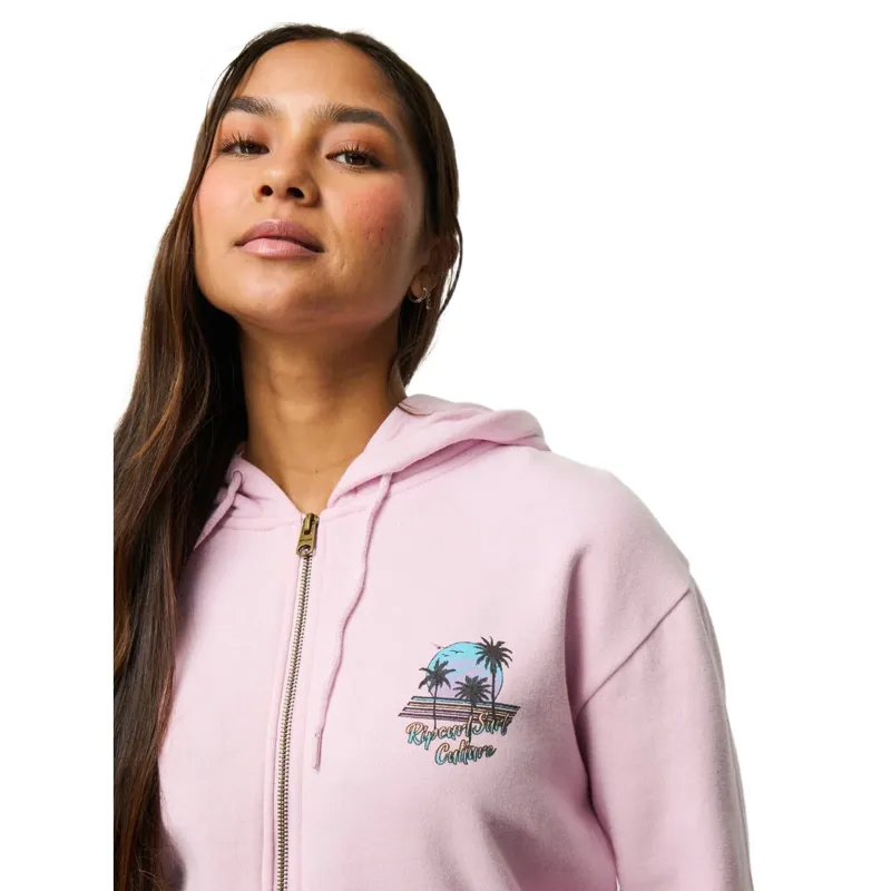 Rip Curl Womens Surf Culture Standard Zip Thru in Light Lilac-5