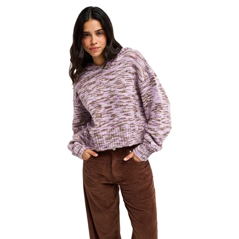 Roxy Womens Catching Air Hooded Jumper in Pink Lavender