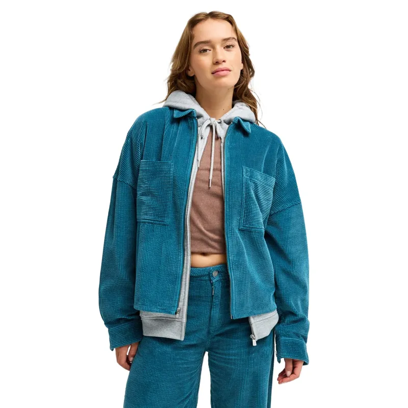 Roxy Womens Chilled Out Washed Cord Jacket in Corsair