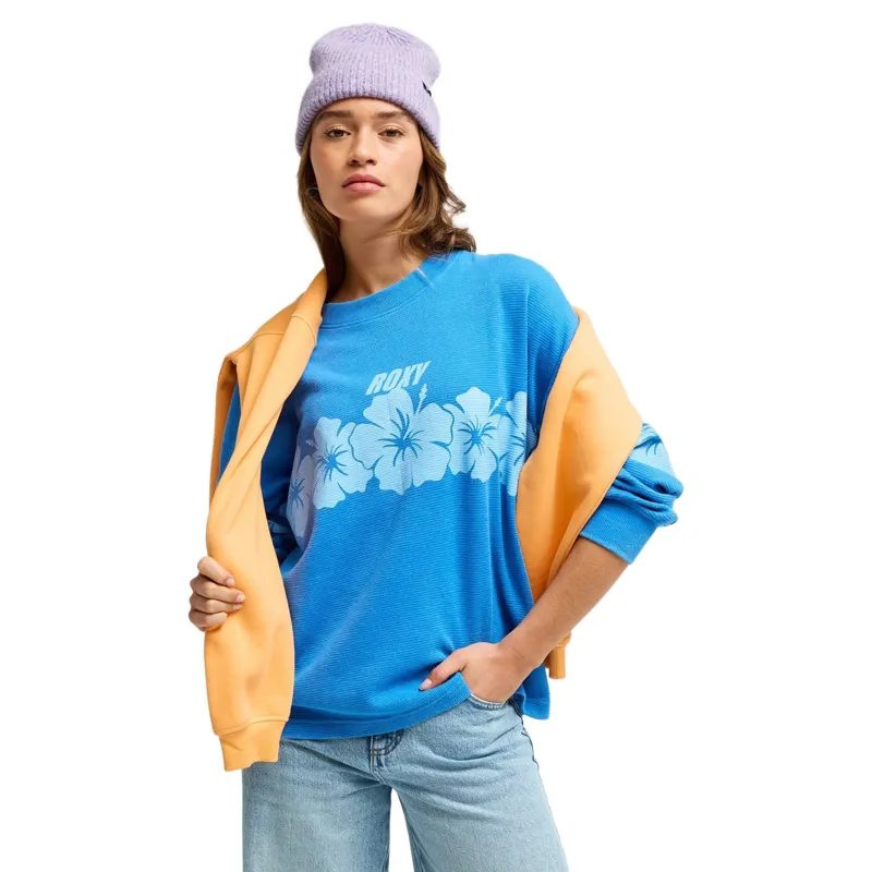 Roxy Womens Eastside Midweight Long Sleeves T-Shirt in Super Sonic