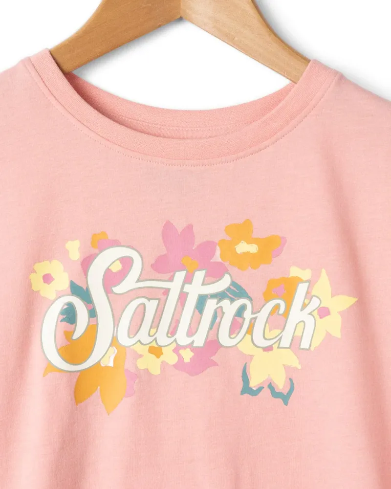 Saltrock Trader Daze Womens Short Sleeve T-Shirt in Light Pink-1