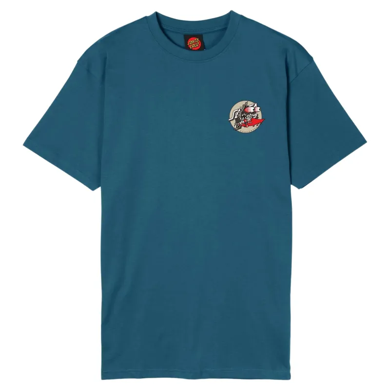 Santa Cruz Mens Meek Slasher Box T-Shirt in Dark Teal