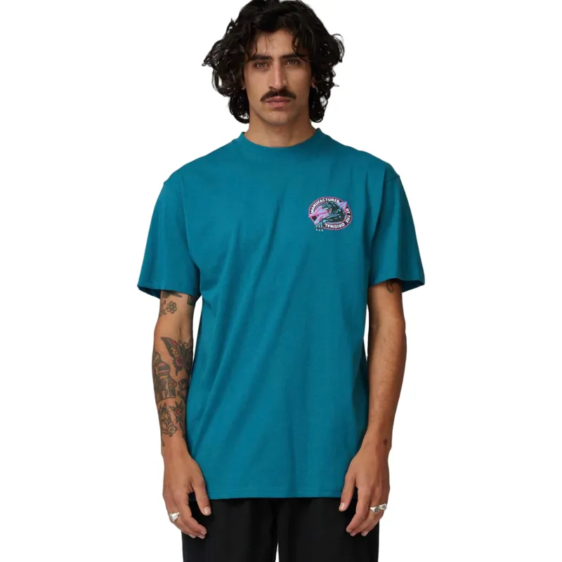 Santa Cruz Natas Sketch Panther Men's T-Shirt in Teal-3