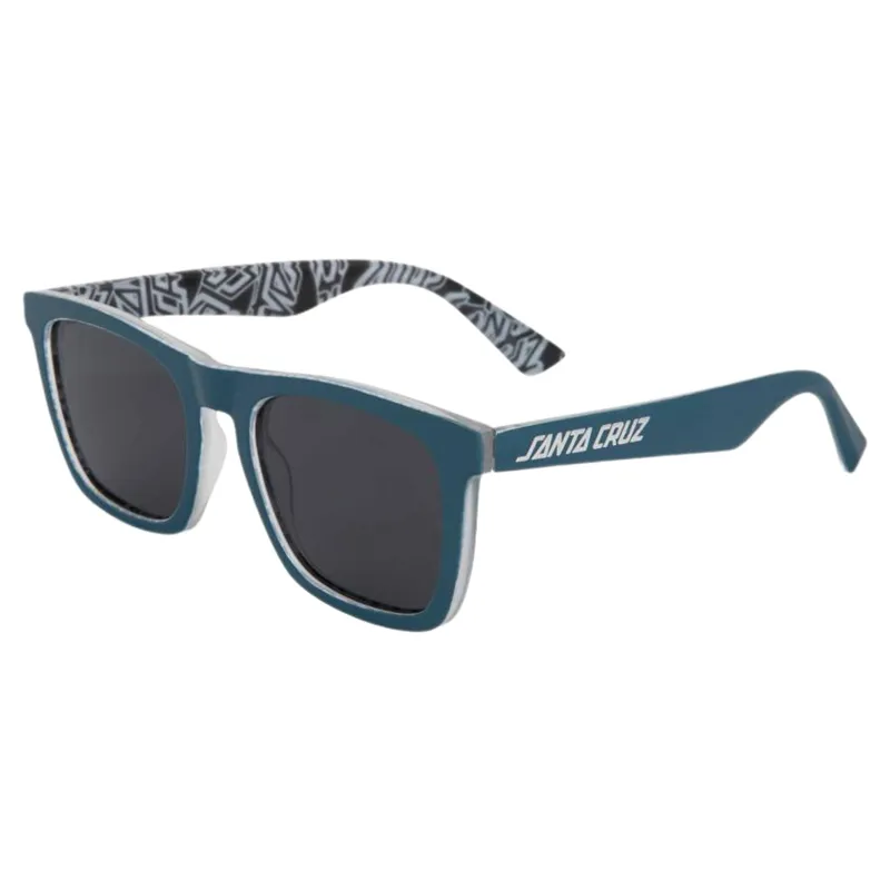 Santa Cruz Sunglasses in Teal with Black Lens