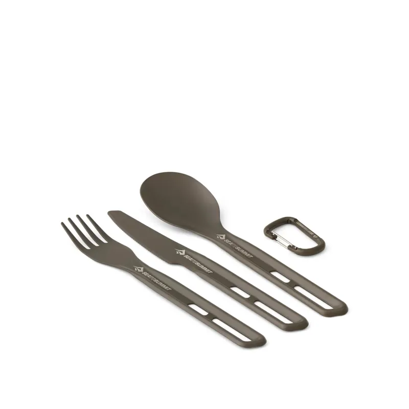 Sea To Summit Frontier UL 3 Piece Cutlery Set in Hard Anodised Grey-1