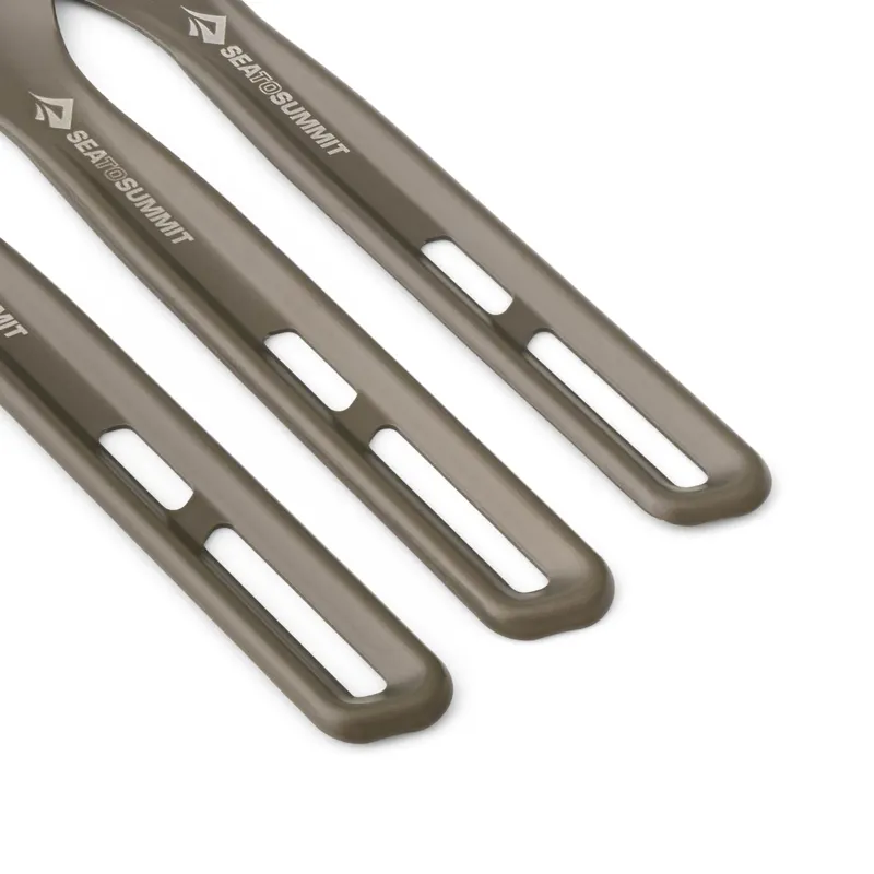 Sea To Summit Frontier UL 3 Piece Cutlery Set in Hard Anodised Grey-2
