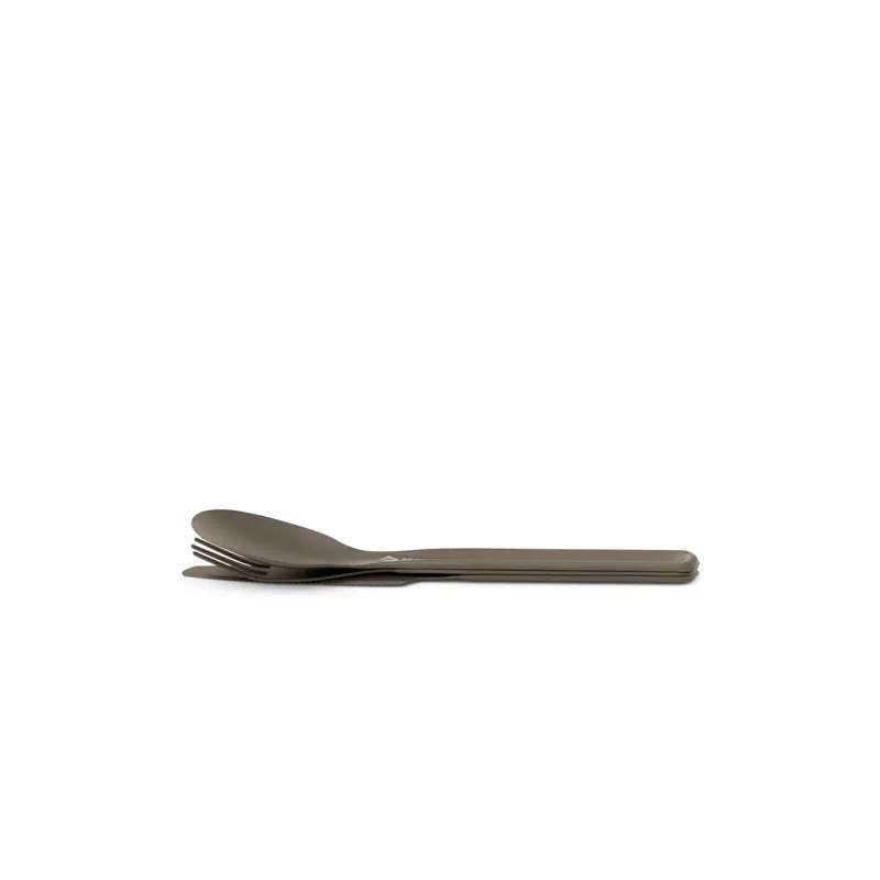 Sea To Summit Frontier UL 3 Piece Cutlery Set in Hard Anodised Grey-3