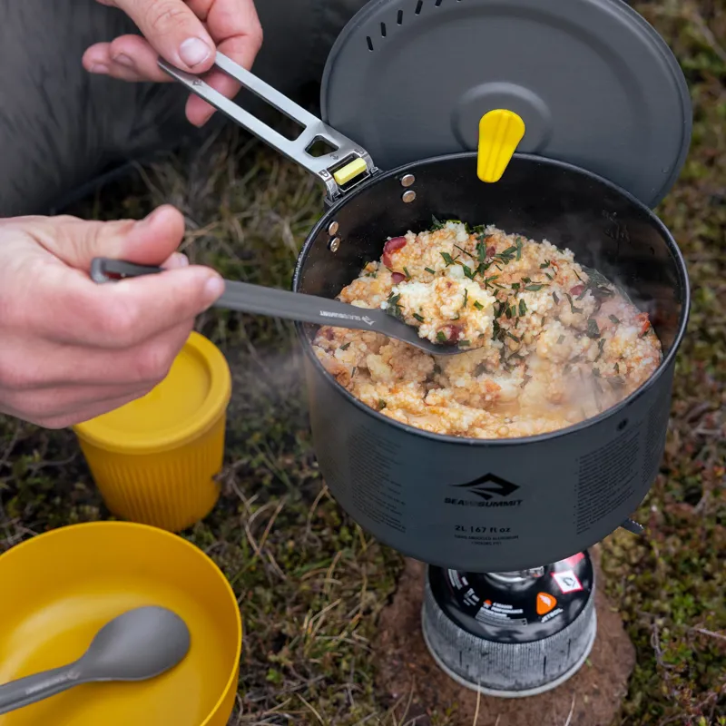 Sea To Summit Frontier UL Spoon Long in Aluminium Hard Anodised Grey-3