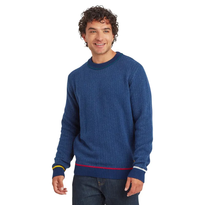 Sherpa Adventure Gear Men's Shankar Crew Neck Sweater in Rupa Blue