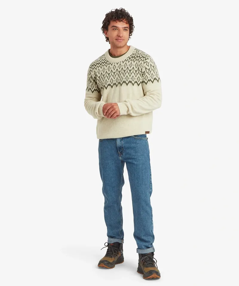 Sherpa Adventure Gear Mens Dipak Crew Neck Sweater in Bardiya Sand-2