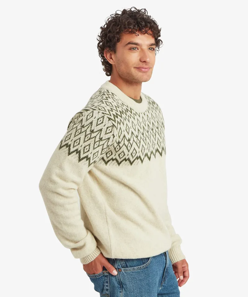 Sherpa Adventure Gear Mens Dipak Crew Neck Sweater in Bardiya Sand-3
