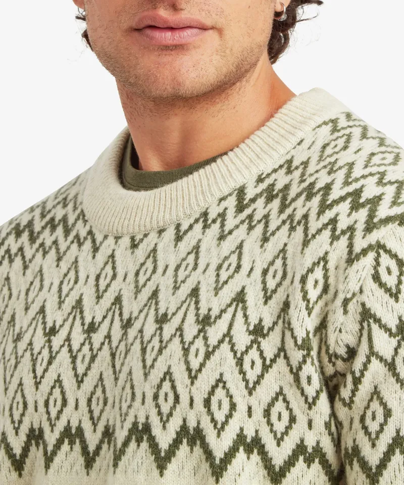 Sherpa Adventure Gear Mens Dipak Crew Neck Sweater in Bardiya Sand-5
