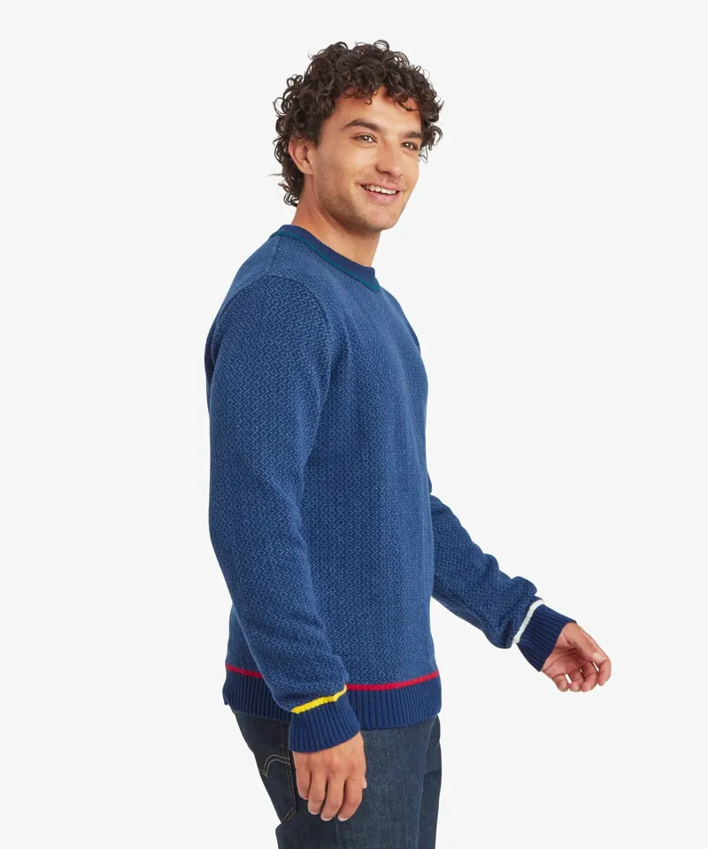 Sherpa Adventure Gear Men's Shankar Crew Neck Sweater in Rupa Blue-3