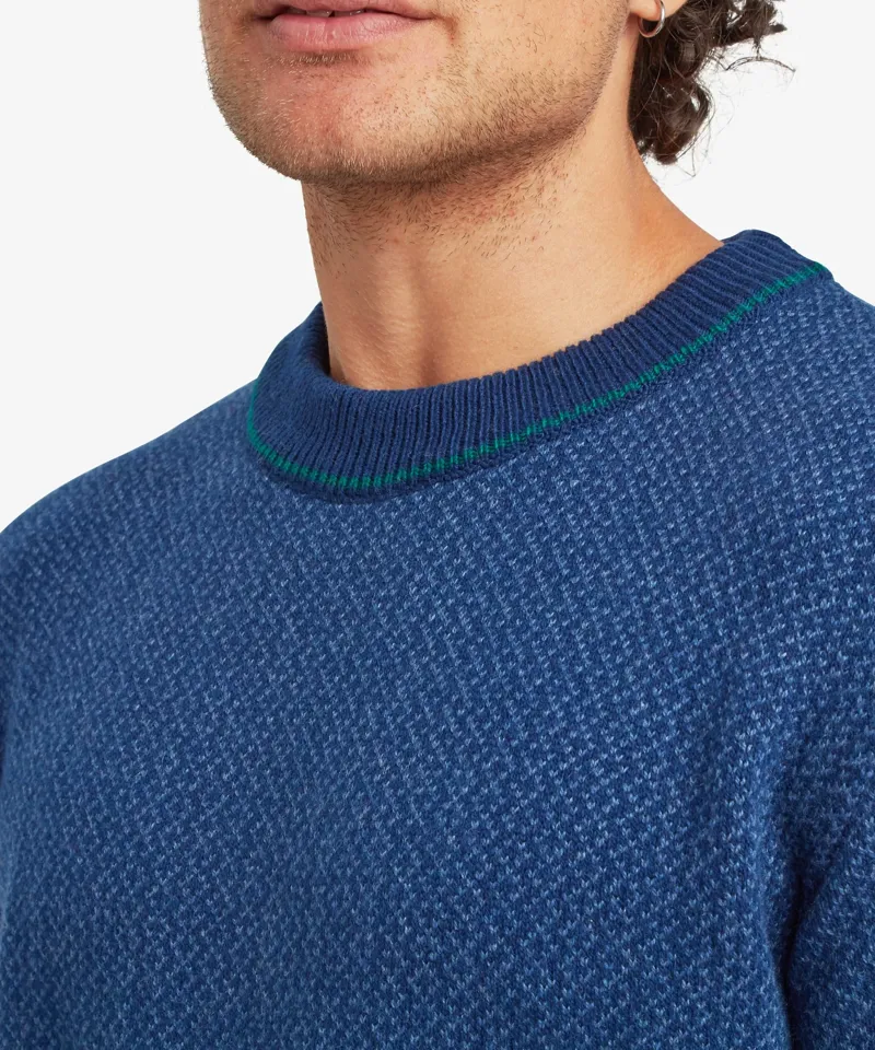 Sherpa Adventure Gear Men's Shankar Crew Neck Sweater in Rupa Blue-5