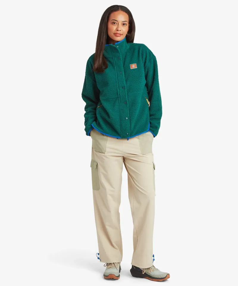 Sherpa Adventure Gear Womens Tarcho Full Zip Fleece Jacket in Emerald-2