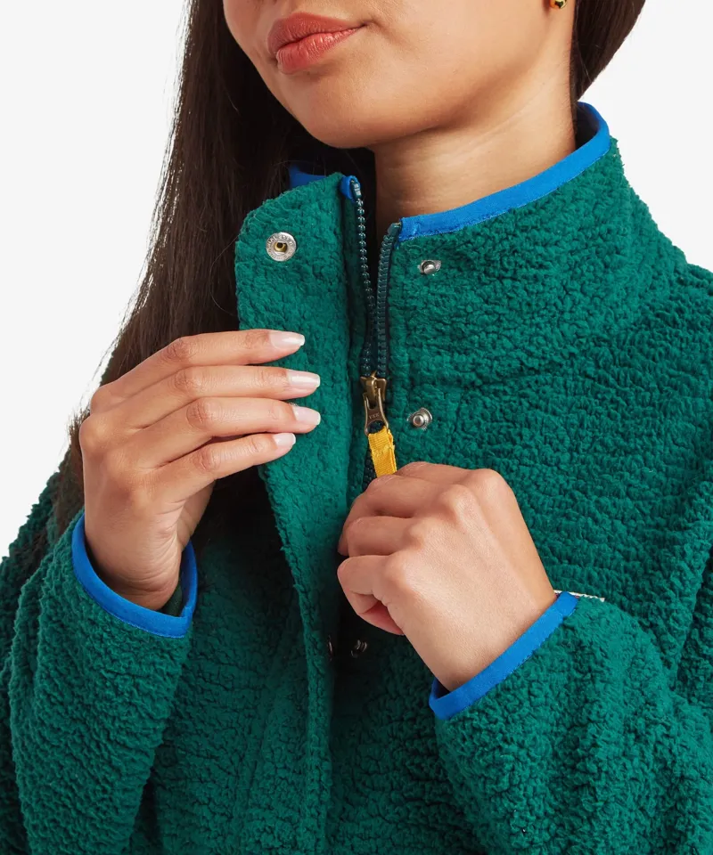 Sherpa Adventure Gear Womens Tarcho Full Zip Fleece Jacket in Emerald-5