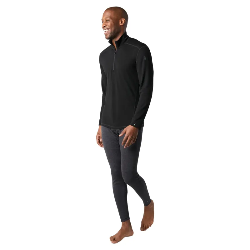 Smartwool Mens Classic Thermal Base Layer Top in Black