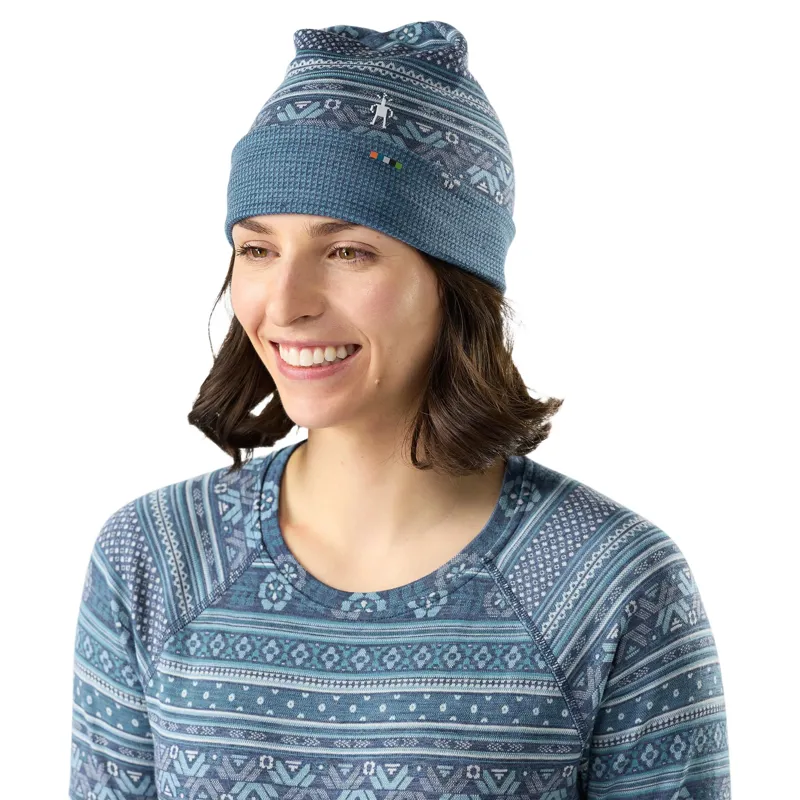Smartwool Thermal Merino Reversible Cuffed Beanie in Nightfall Fair Isle Fun