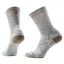 Smartwool Womens Hike Light Cushion Crew Socks in Light Grey / White