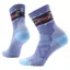 Smartwool Womens Hike Light Cushion Fox Meadow Mid Crew Socks in Nightfall Blue