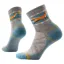 Smartwool Womens Hike Light Cushion Fox Meadow Mid Crew Socks in Taupe / Natural Marl