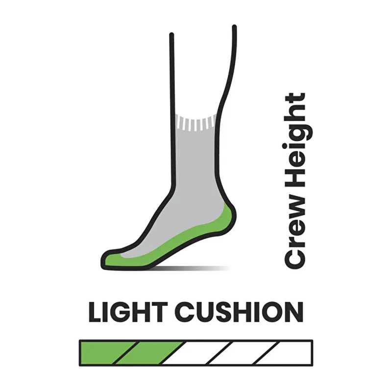 Smartwool Women's Hike Light Cushion Crew Socks in Twilight Blue-1