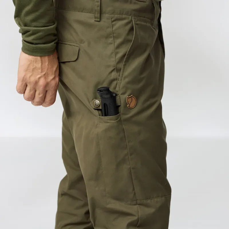 Fjallraven Men's Sormland Tapered Trousers in Dark Grey-2