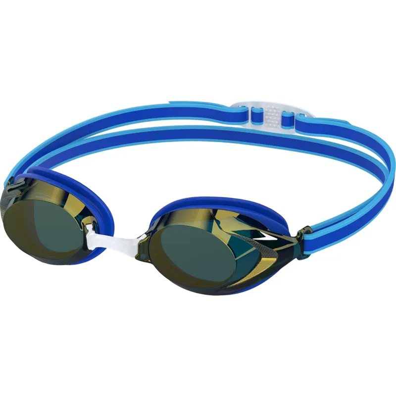 Speedo Junior Vanquisher 3.0 Mirror Goggles in Blue/Gold
