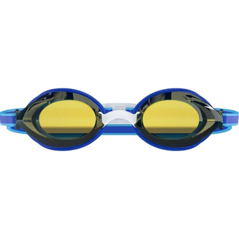 Speedo Junior Vanquisher 3.0 Mirror Goggles in Blue/Gold-1