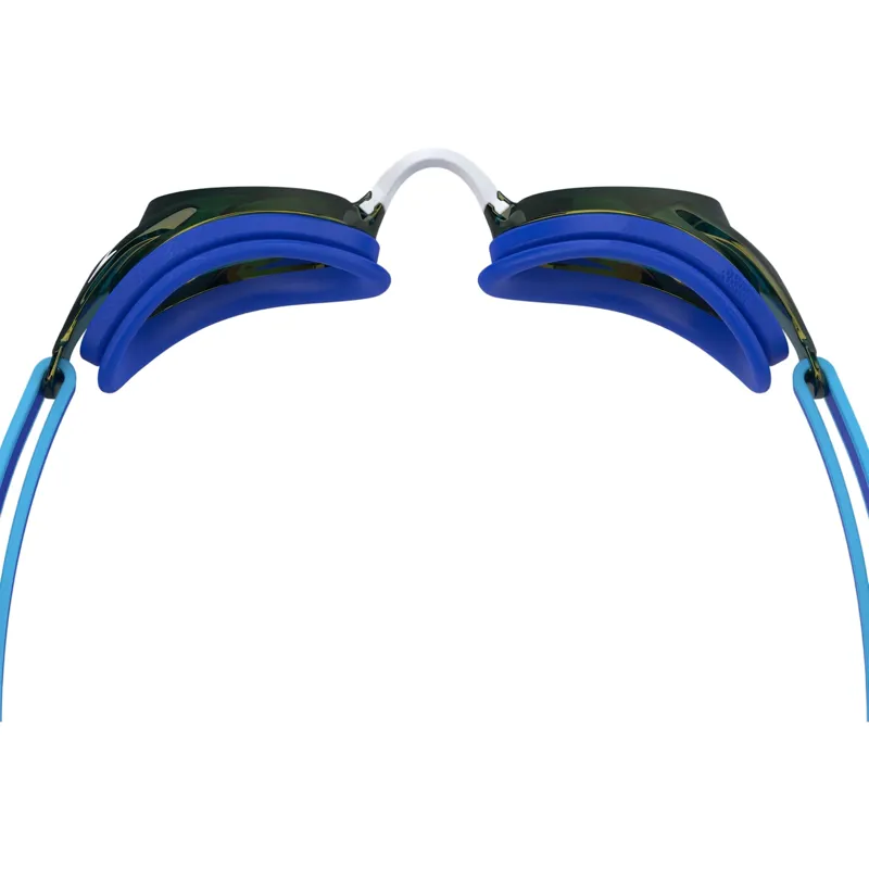 Speedo Junior Vanquisher 3.0 Mirror Goggles in Blue/Gold-3