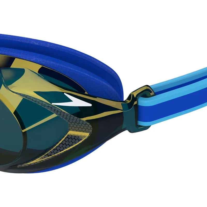 Speedo Junior Vanquisher 3.0 Mirror Goggles in Blue/Gold-5