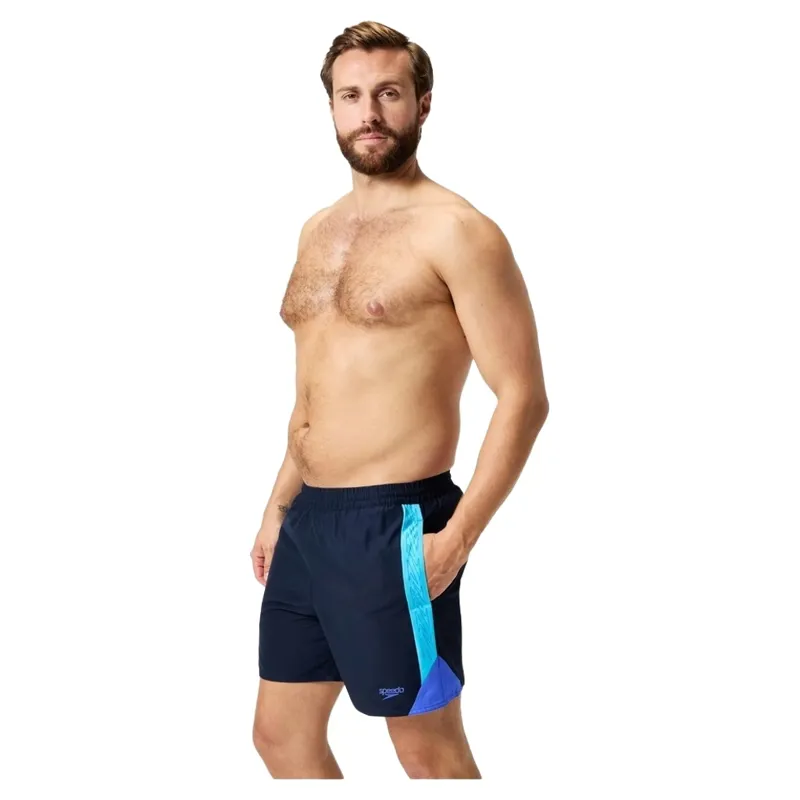 Speedo Mens Hyperboom Splice 16 Inch Watershort in Cobalt Pop