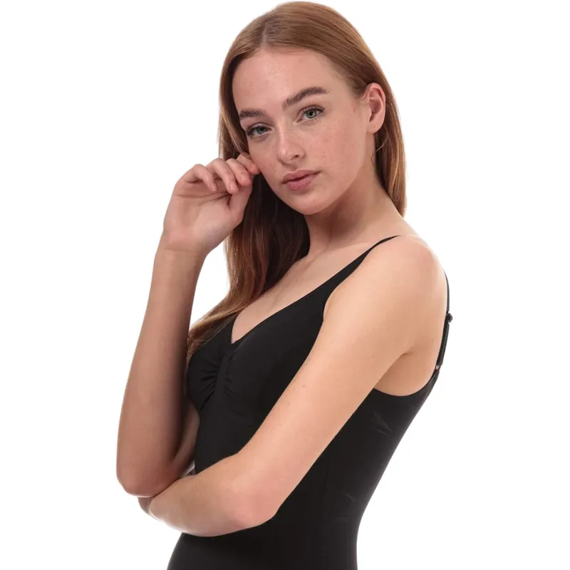 Speedo Women's Aquagem 1 Piece Swimsuit in Black-3