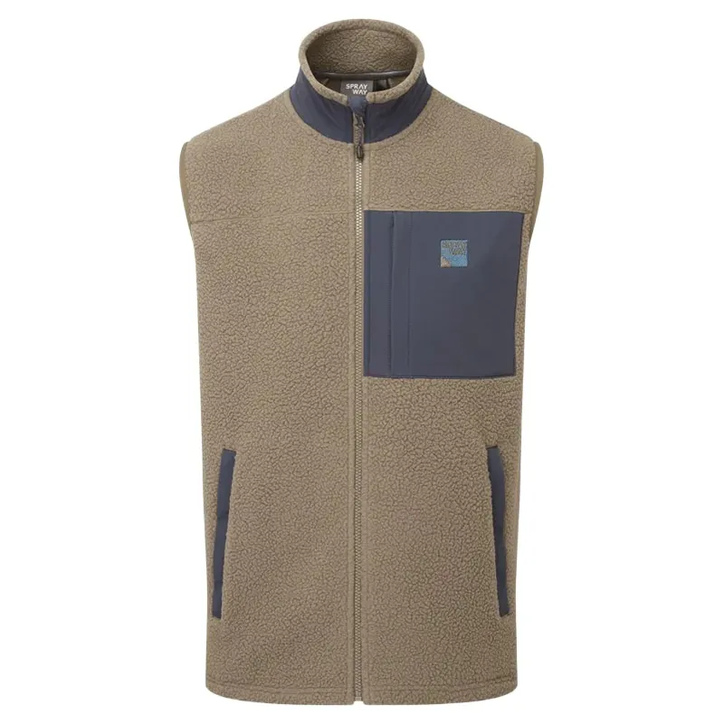 Sprayway Mens Whitle Vest in Brownstone / Dark Graphite