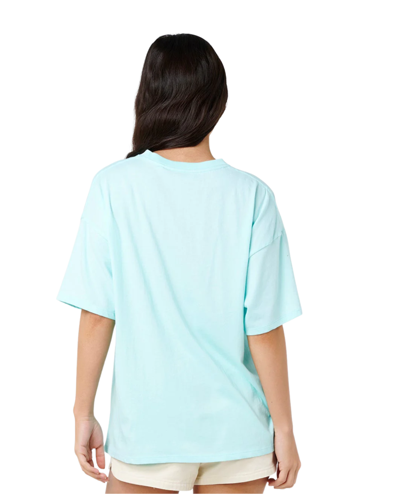 Rip Curl Womens 5 Star Heritage Tee in Light Sea Blue-1