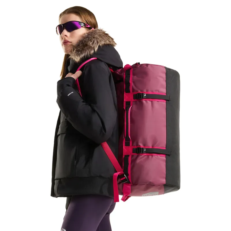 The North Face Base Camp Duffel Small 50L in Burgundy Crush-4