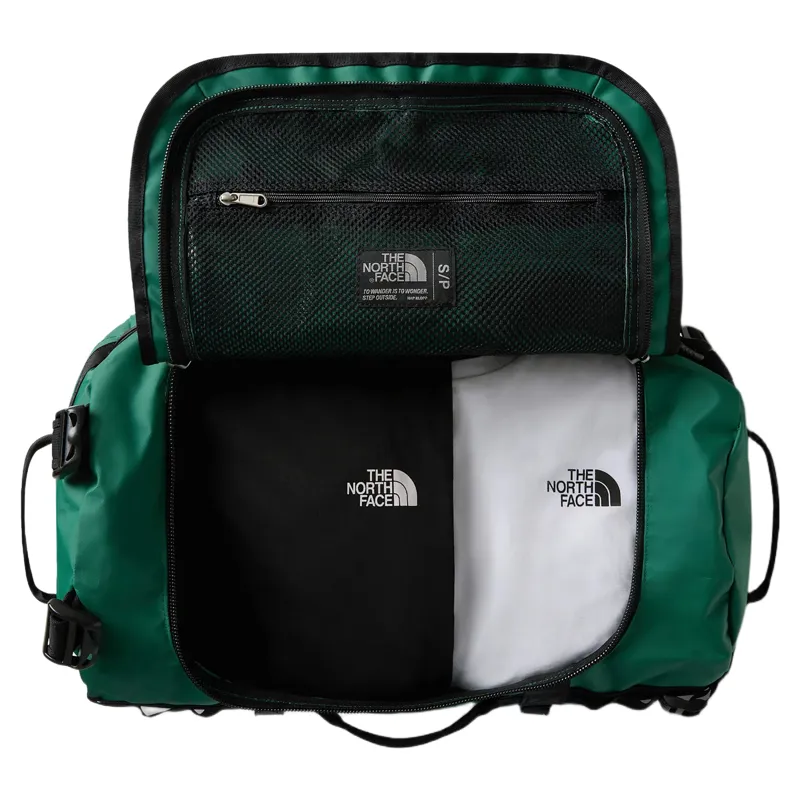 The North Face Base Camp Duffel Small 50L in Evergreen/TNF Black-1