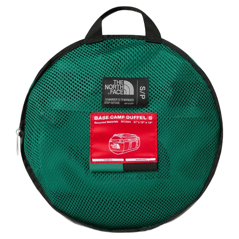 The North Face Base Camp Duffel Small 50L in Evergreen/TNF Black-3