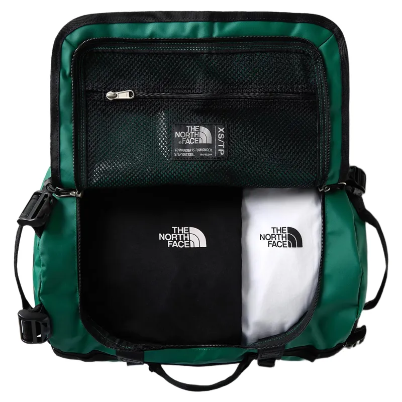 The North Face Base Camp Duffel X-Small in Evergreen/TNF Black-4