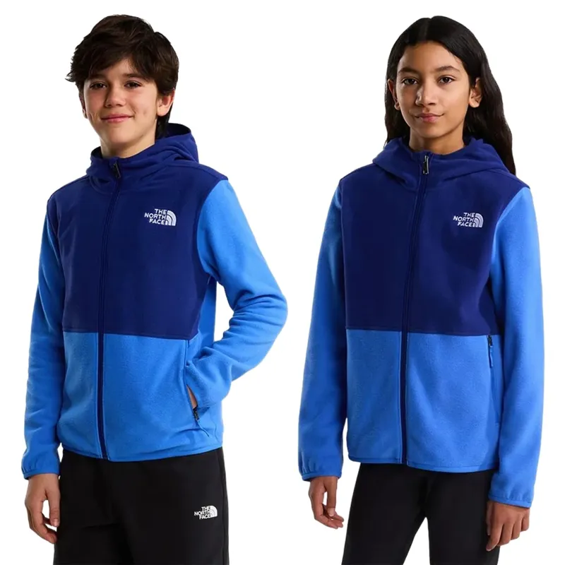 The North Face Kids Glacier Full-Zip Hoodie in Bold Blue/Active Blue
