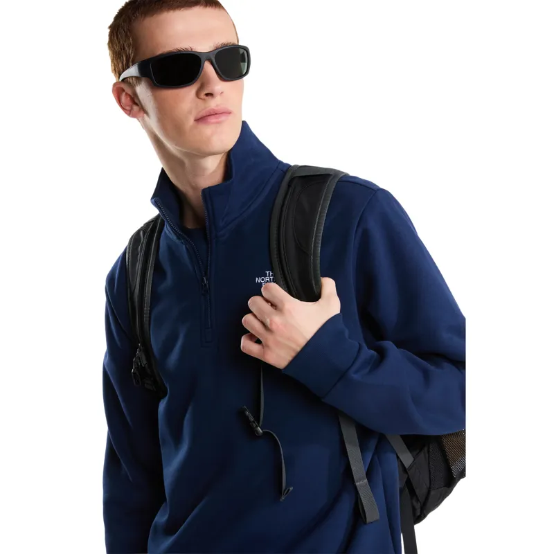 The North Face Men's Evolution Simple Dome Regular 1/4 Zip Sweatshirt in Summit Navy-7