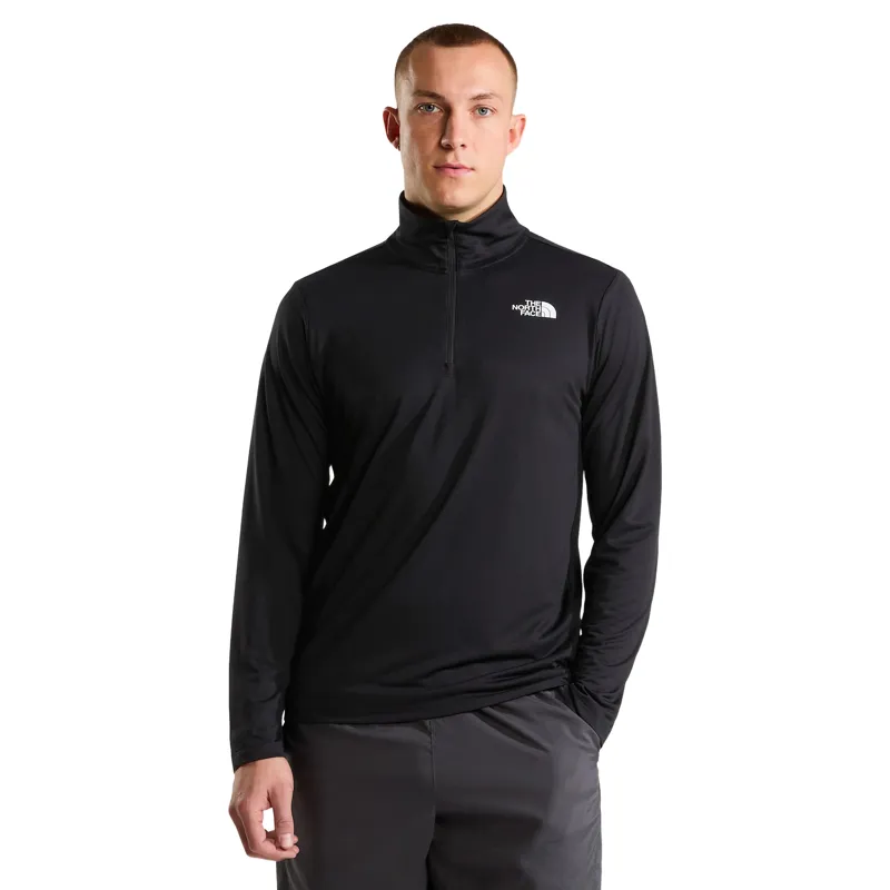 The North Face Mens 24/7 1/4 Zip Tee in TNF Black