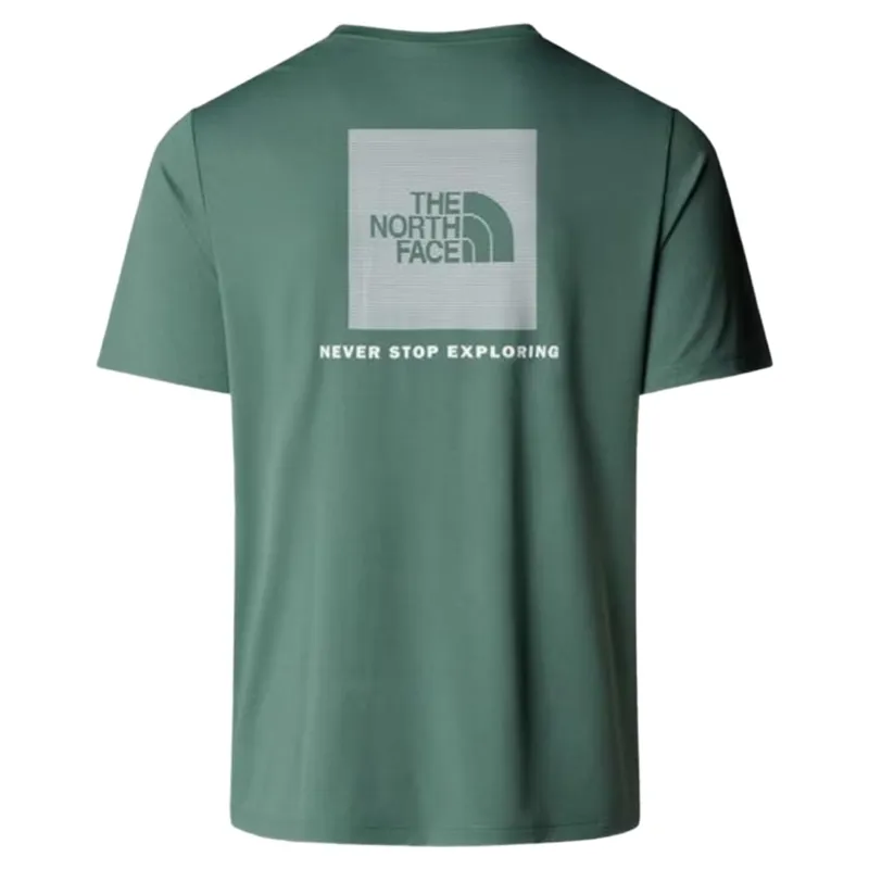 The North Face Mens 24/7 Box NSE Short Sleeve T-Shirt in Duck Green-1